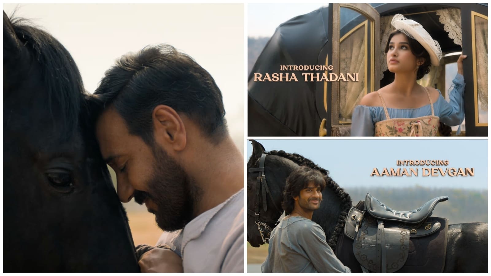 Avance de Azaad: Ajay Devgn se une a Aaman Devgan y Rasha Thadani para la secuela de Tarzán: Wonder Car... pero con un caballo
