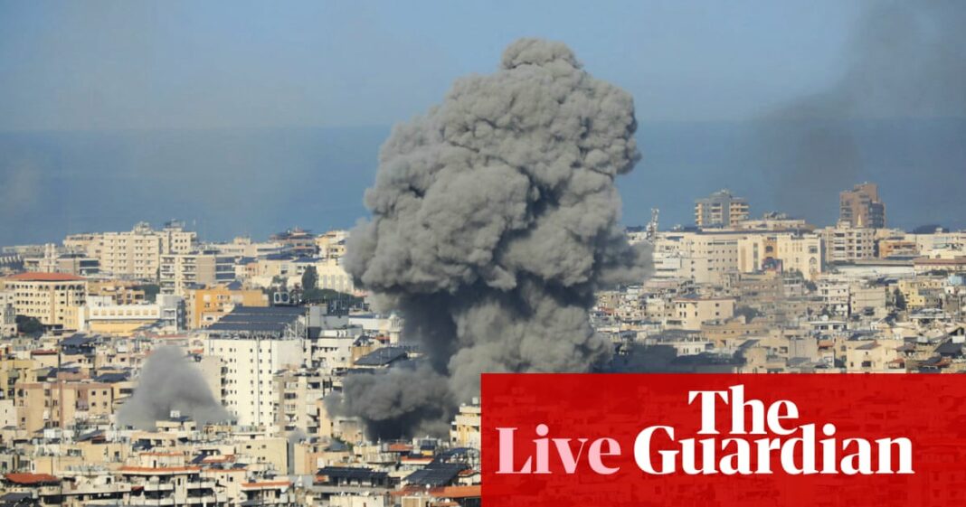 Crisis en Medio Oriente en vivo: Israel ataca Beirut después de una llamada de evacuación
