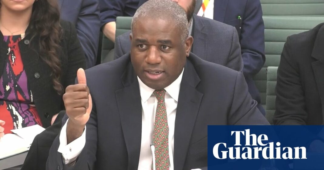 David Lammy nombrará un enviado para apoyar a los británicos detenidos en el extranjero
