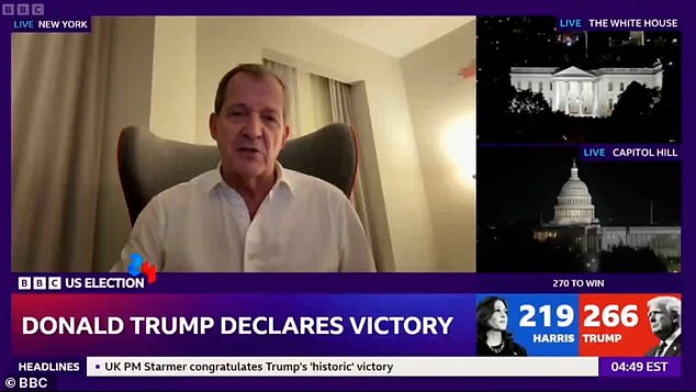 Desglose de Luvvie: Devastado Alastair Campbell afirma que la campaña de Trump estuvo "llena de mentiras, racismo y misoginia" mientras los británicos de izquierda luchan por hacer frente a la victoria republicana
