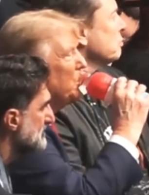 Donald Trump fue visto bebiendo la popular bebida Prime dentro del Madison Square Garden