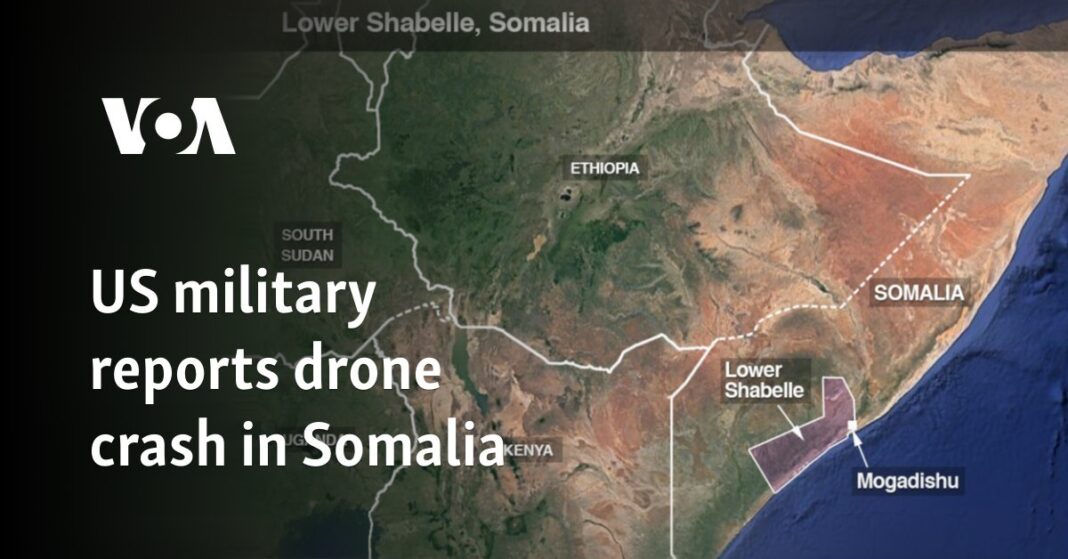 El ejército estadounidense informa del accidente de un dron en Somalia
