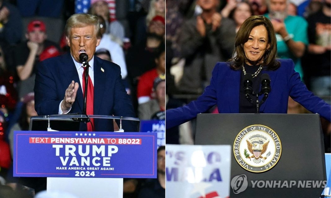 (US election) Harris, Trump gird for Tuesday's election showdown; polls show them in dead heat