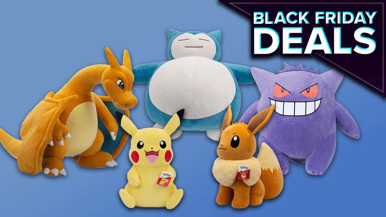 Estos adorables peluches de Pokémon de 24 pulgadas obtienen grandes descuentos en el Black Friday
