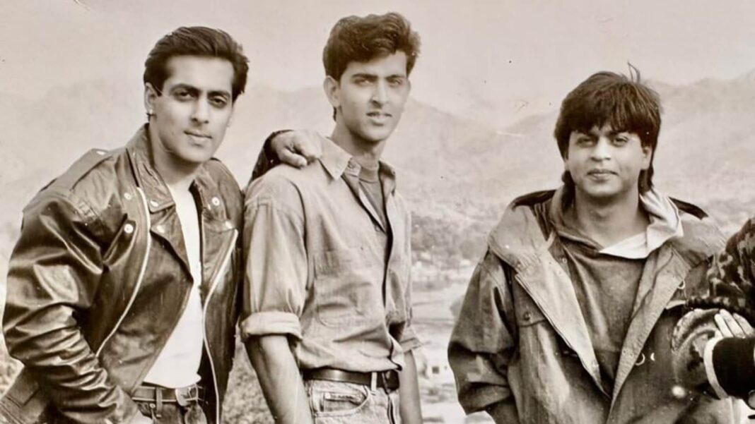 Hrithik Roshan finalmente comparte fotografías de los días de Karan Arjun AD; parece el 'joven Kabir' junto a Shah Rukh Khan, Salman Khan
