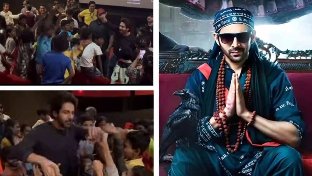 Kartik Aaryan celebra el Día del Niño con niños en la proyección especial de Bhool Bhulaiyaa 3
