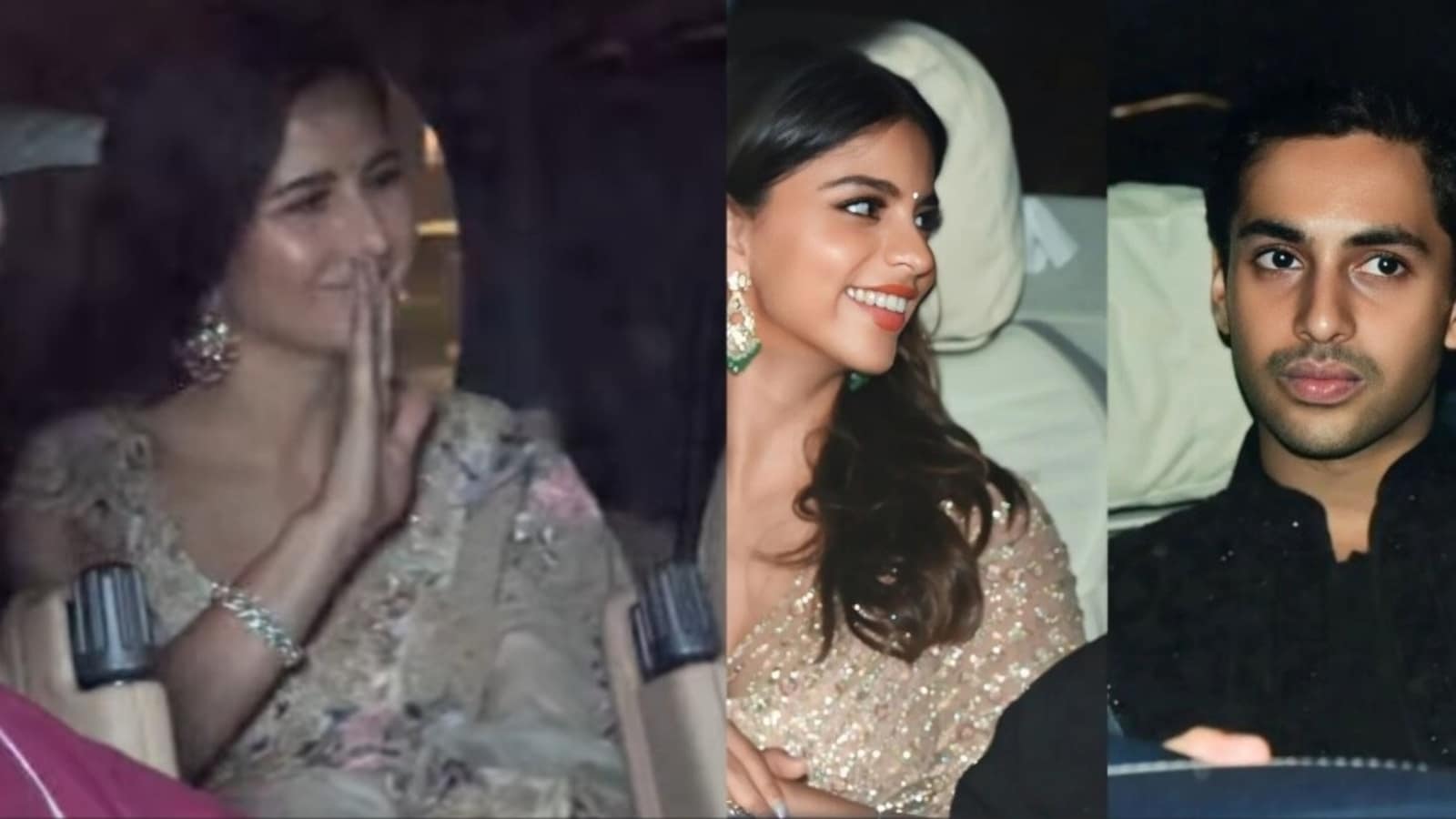 Katrina Kaif-Vicky Kaushal saludan a los paparazzi, Suhana Khan-Agastya Nanda asisten juntas a la fiesta Diwali de Siddharth Anand
