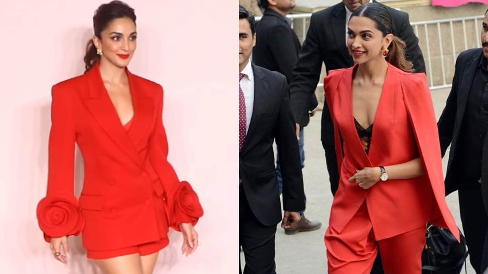 Kiara Advani acusada de copiar a Deepika Padukone en un evento; Los internautas la llaman 'fusión de Deepika y Alia'.
