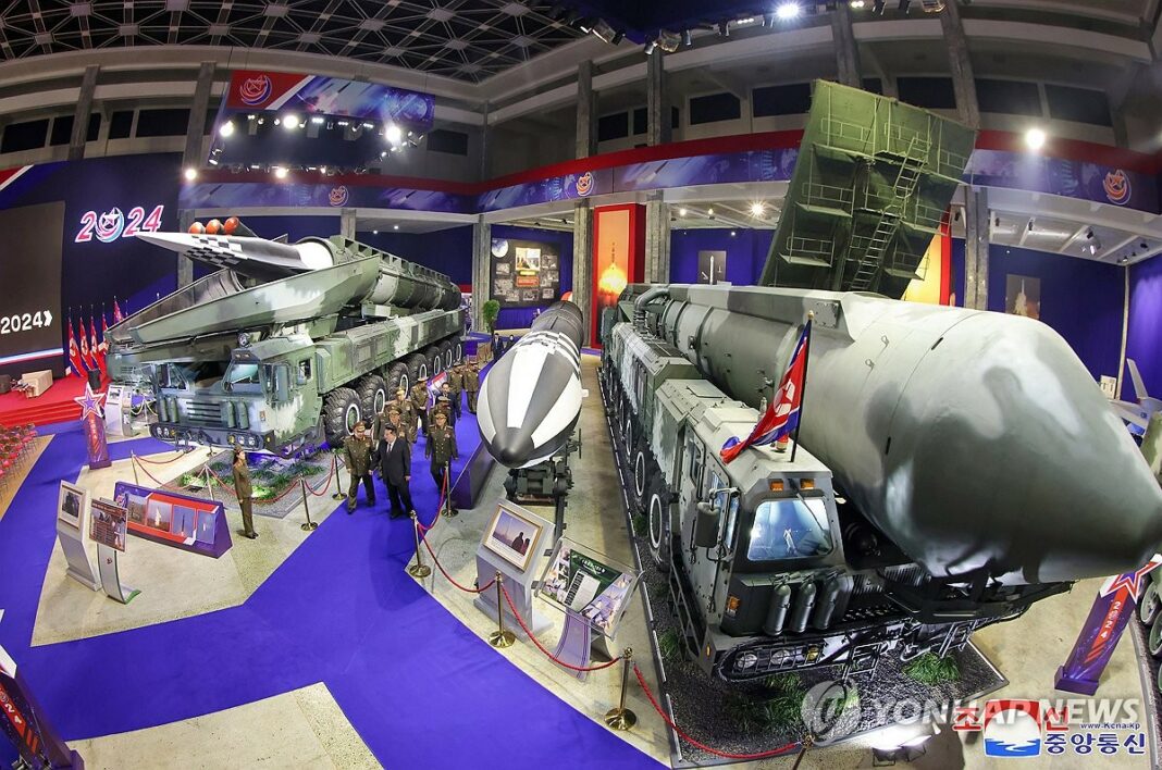 N. Korea's arms exhibition showcases latest weaponry from drones to ICBMs