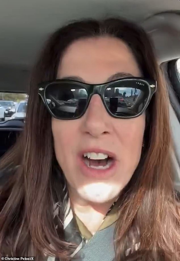 Christine Pelosi, la hija de 58 años de Nancy Pelosi, recurrió a las redes sociales el martes para promocionar cómo se encuentra actualmente en California 