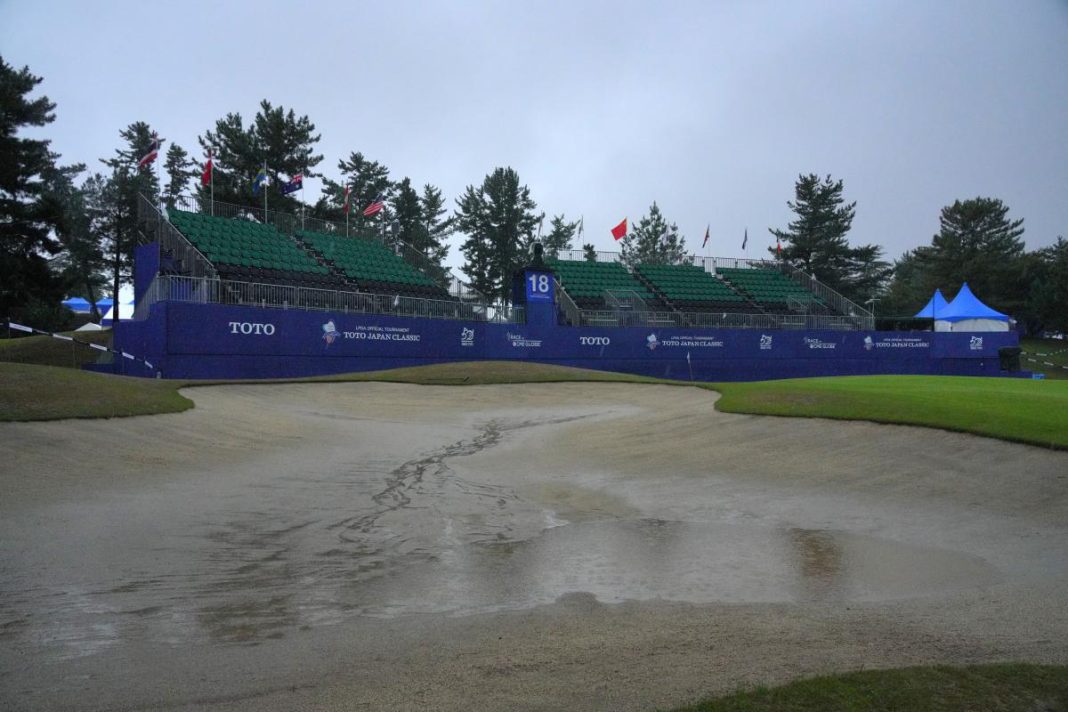 La tercera ronda del Toto Japan Classic de la LPGA se suspendió por lluvia gracias a una tormenta tropical
