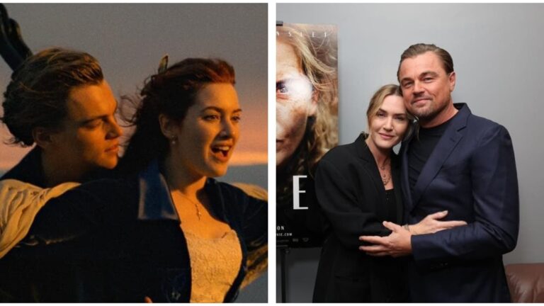 Las estrellas de Titanic Leonardo DiCaprio y Kate Winslet se reúnen en la proyección de Lee en Los Ángeles; Los fans los llaman 'dúo favorito'.
