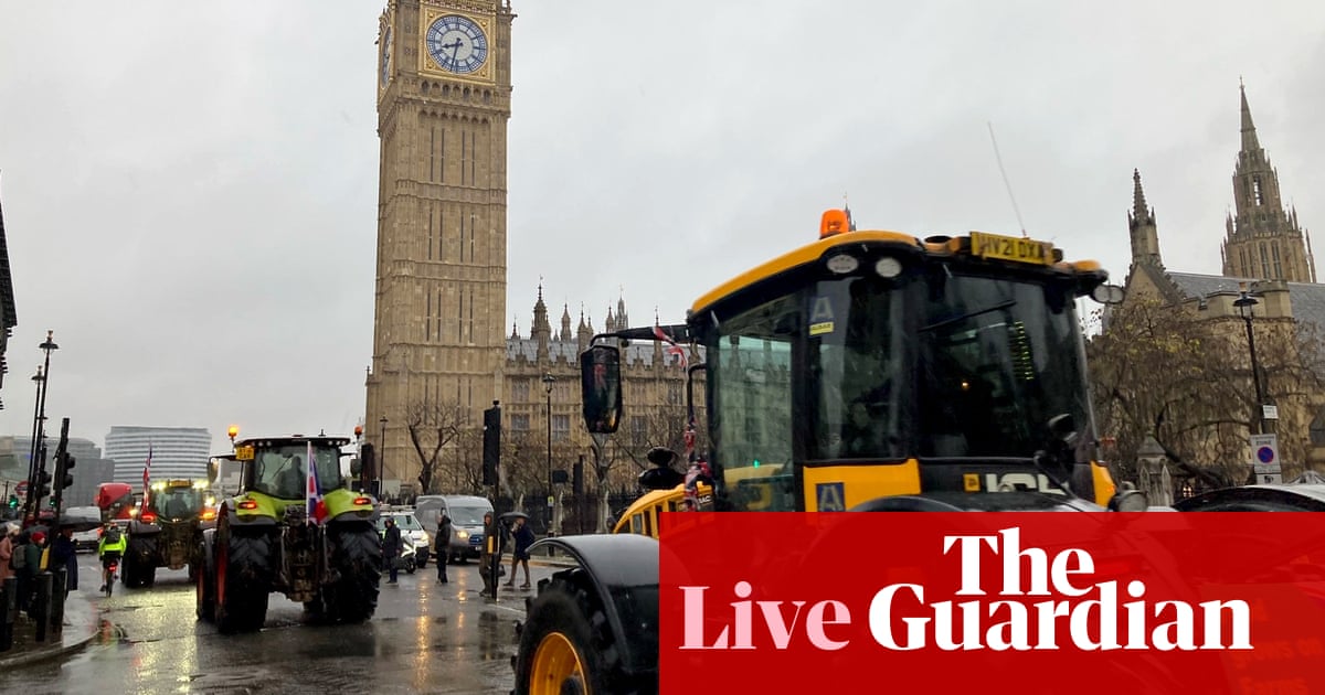 Los agricultores llegan a Whitehall para protestar por el plan del impuesto a la herencia – Política del Reino Unido en vivo
