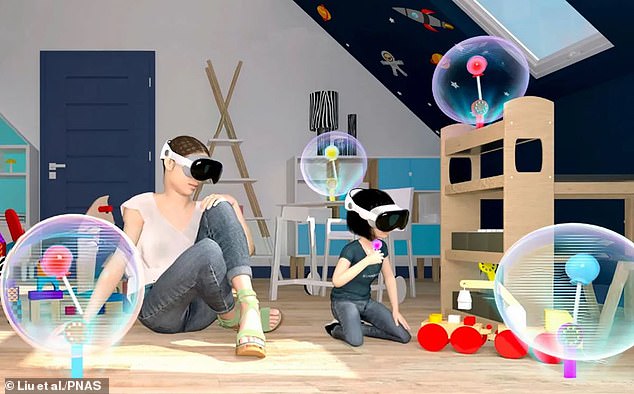 Los científicos han desarrollado una paleta de realidad virtual que permite a los usuarios probar cosas en realidad virtual. En la imagen: impresión artística del dispositivo utilizado.