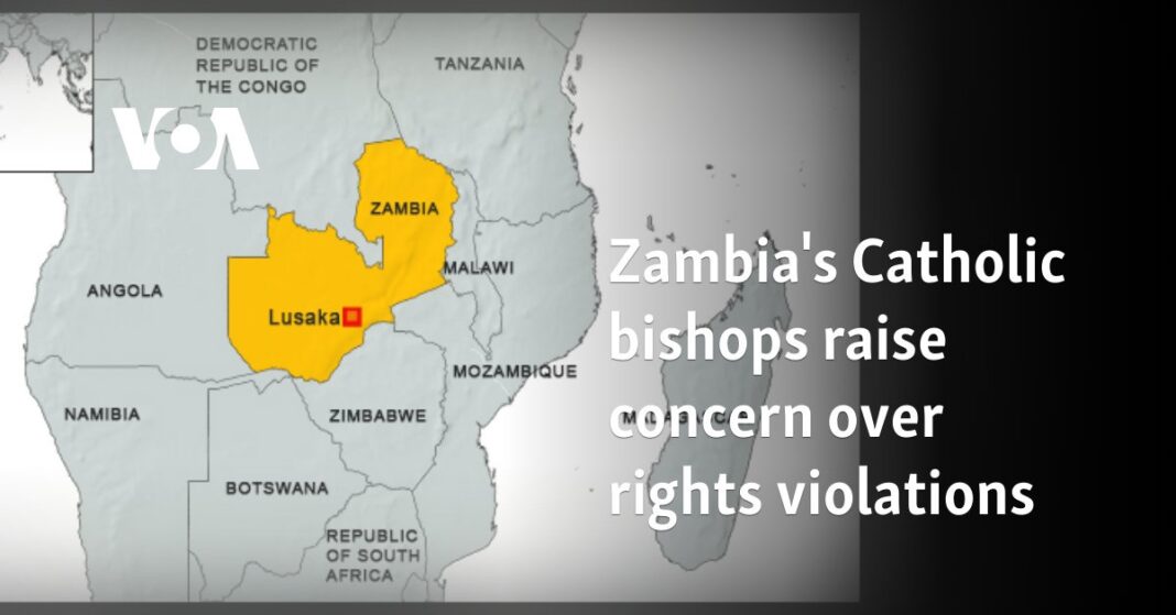 Los obispos católicos de Zambia expresan su preocupación por las violaciones de derechos
