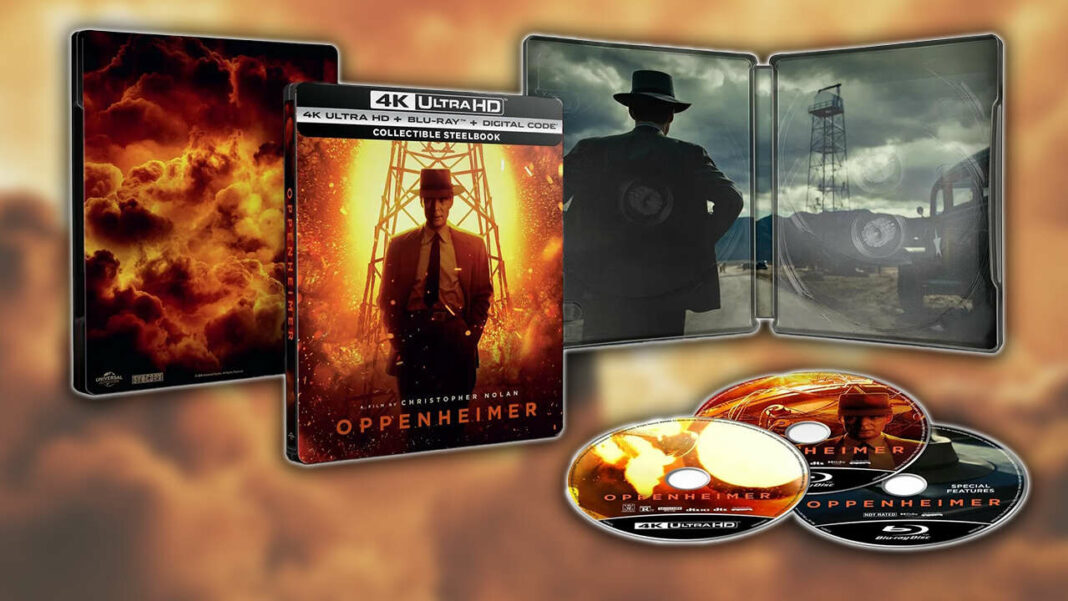 Los pedidos anticipados de Oppenheimer 4K Steelbook se reabastecen en Walmart y se lanzarán la próxima semana
