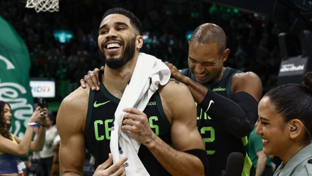 MIRAR: Jayson Tatum se redime con un impresionante toque de timbre para llevar a los Celtics a superar a los Raptors en tiempo extra
