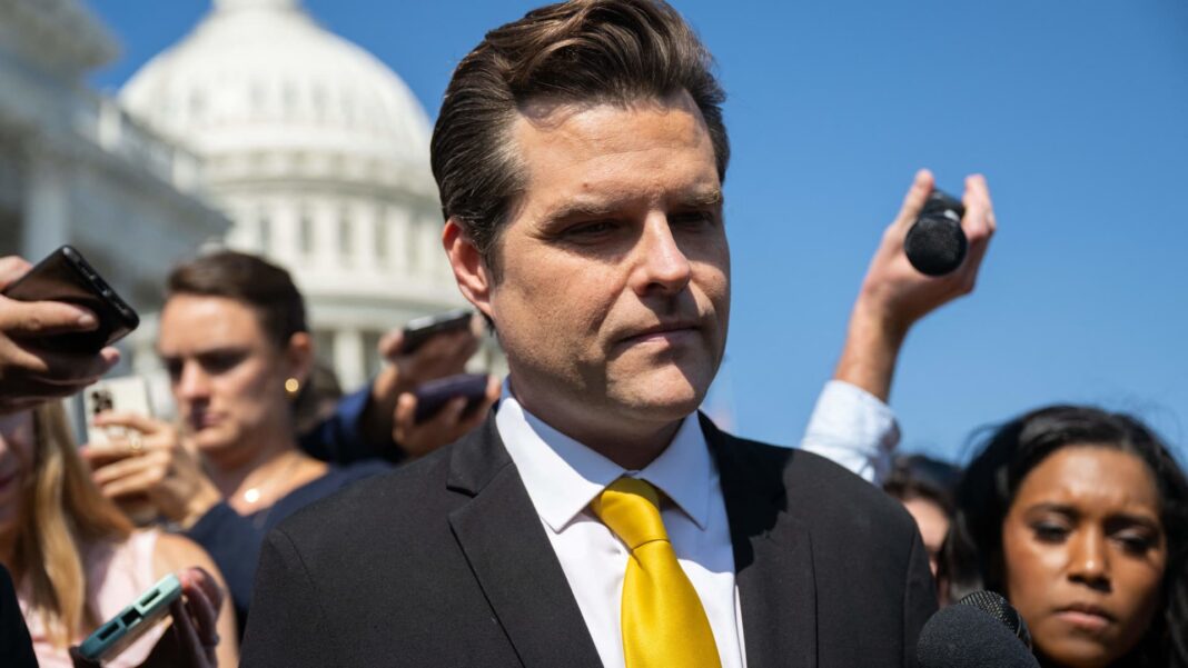 Matt Gaetz, elegido por Trump AG, dice que se retira
