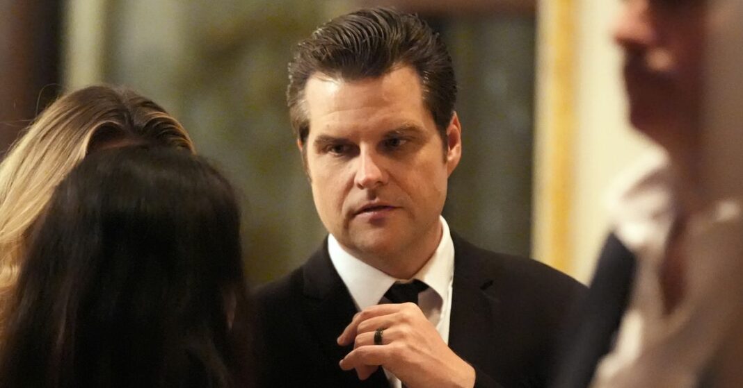 Matt Gaetz se retira como candidato de Donald Trump para fiscal general
