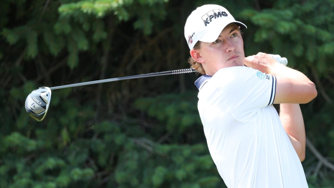 Maverick McNealy dispara 62, empatado en el liderato del RSM Classic
