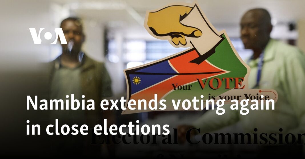 Namibia vuelve a ampliar la votación en unas elecciones reñidas
