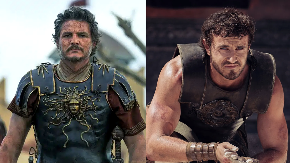 Pedro Pascal and Paul Mescal in Gladiator II