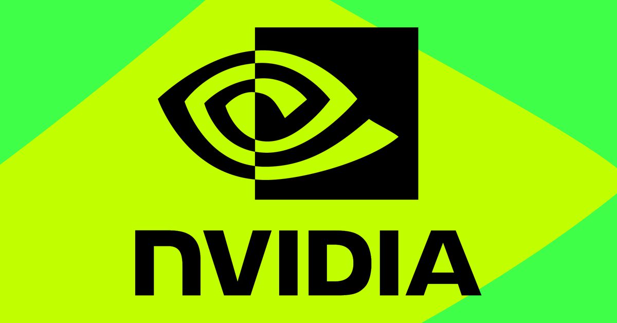 Vector collage of the Nvidia logo.