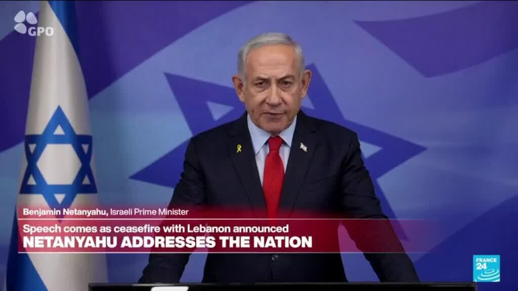 REPETICIÓN: Netanyahu dice que apoya la propuesta de alto el fuego en el Líbano en un discurso a la nación
