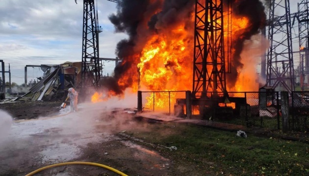 Red eléctrica dañada en Ternopil debido al ataque ruso
