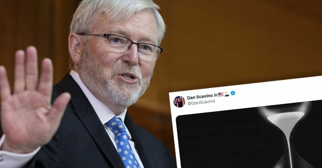 Rudd se encuentra en una cuerda floja mientras un liberal de alto rango rompe con el partido por el embajador de Estados Unidos
