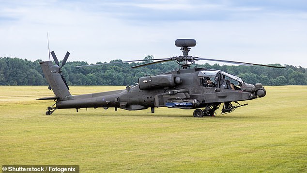 Dos soldados fueron captados teniendo relaciones sexuales en la parte trasera de un helicóptero de ataque Apache (imagen de archivo)