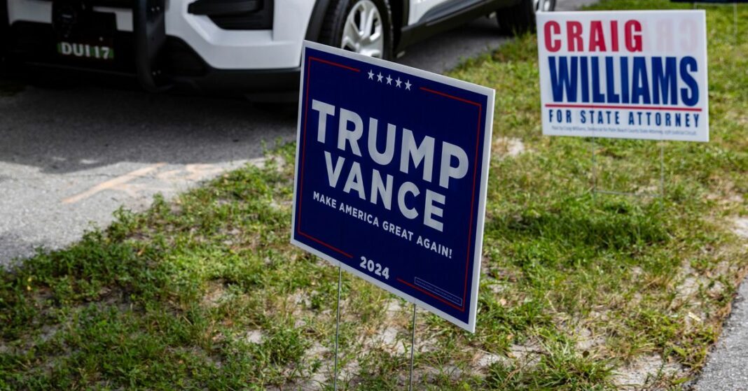 Trabajador humanitario de huracanes despedido después de decirle al equipo que se saltara las casas con carteles de Trump
