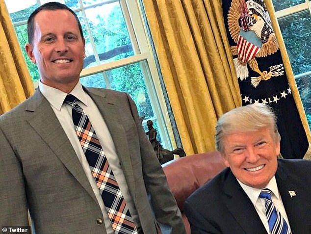 El potencial secretario de Estado, Ric Grenell, con Donald Trump