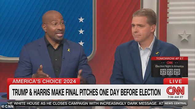 Van Jones continuó mostrando escepticismo hacia Kamala Harris y admitió que está preocupado por las posibilidades de la vicepresidenta en Pensilvania.