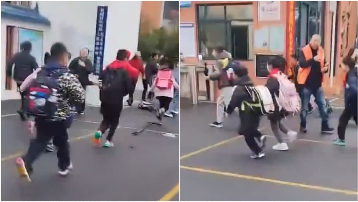 Varios niños heridos tras un accidente automovilístico frente a una escuela primaria en Changde, China
