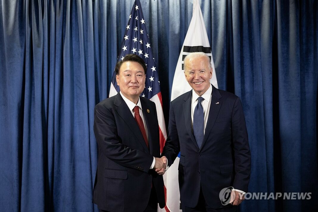 Yoon, Biden hold farewell summit in Peru