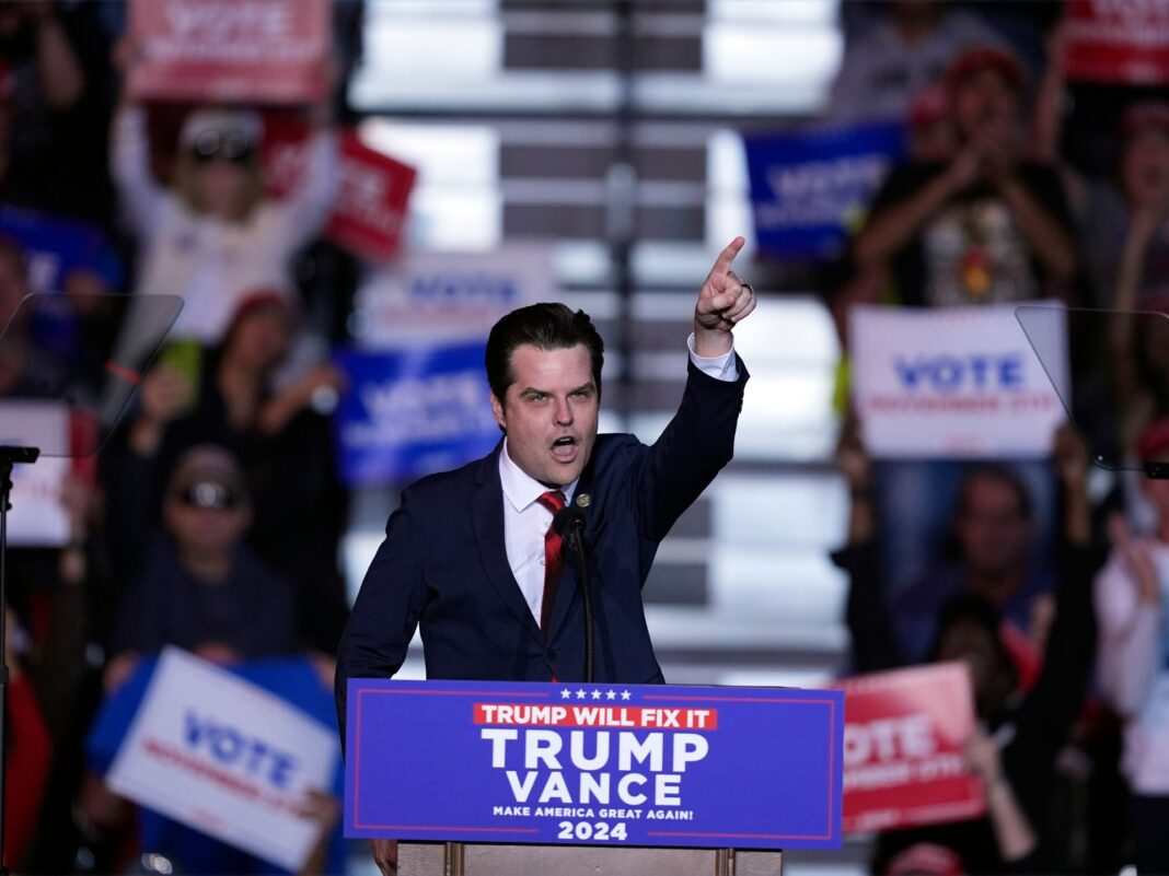 ¿Quién es Matt Gaetz, el elegido de Trump para fiscal general de Estados Unidos?
