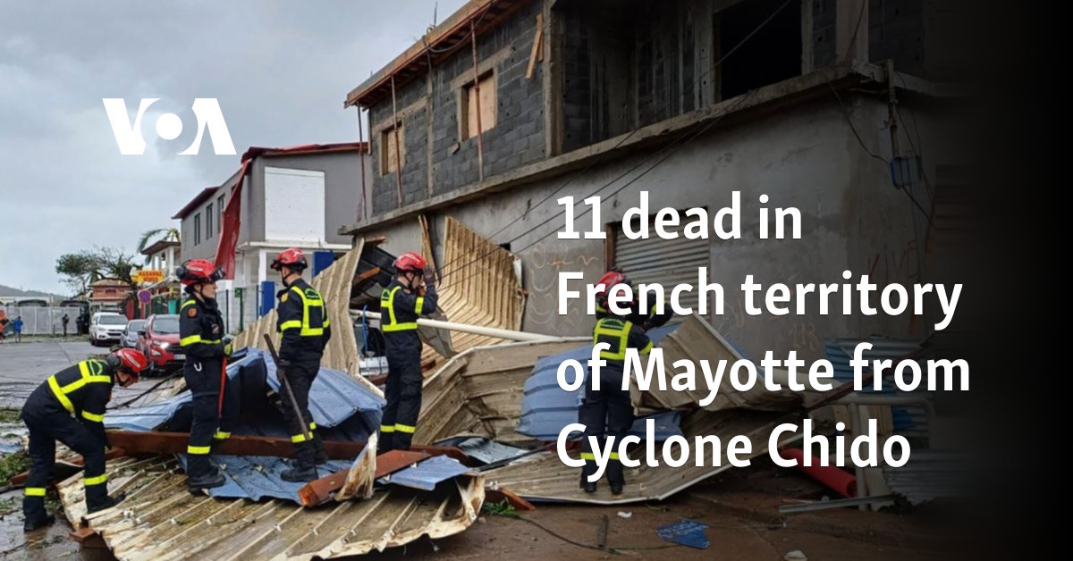 11 muertos en el territorio francés de Mayotte por el ciclón Chido 
