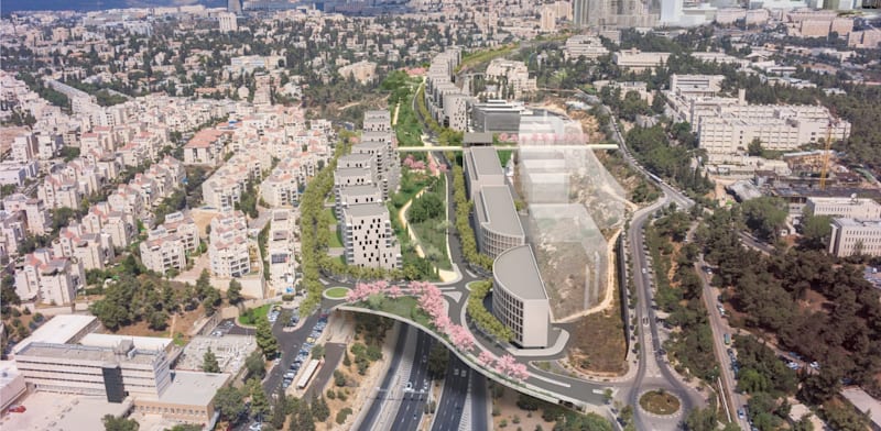 700 objeciones al plan para cubrir la autopista Begin de Jerusalén
