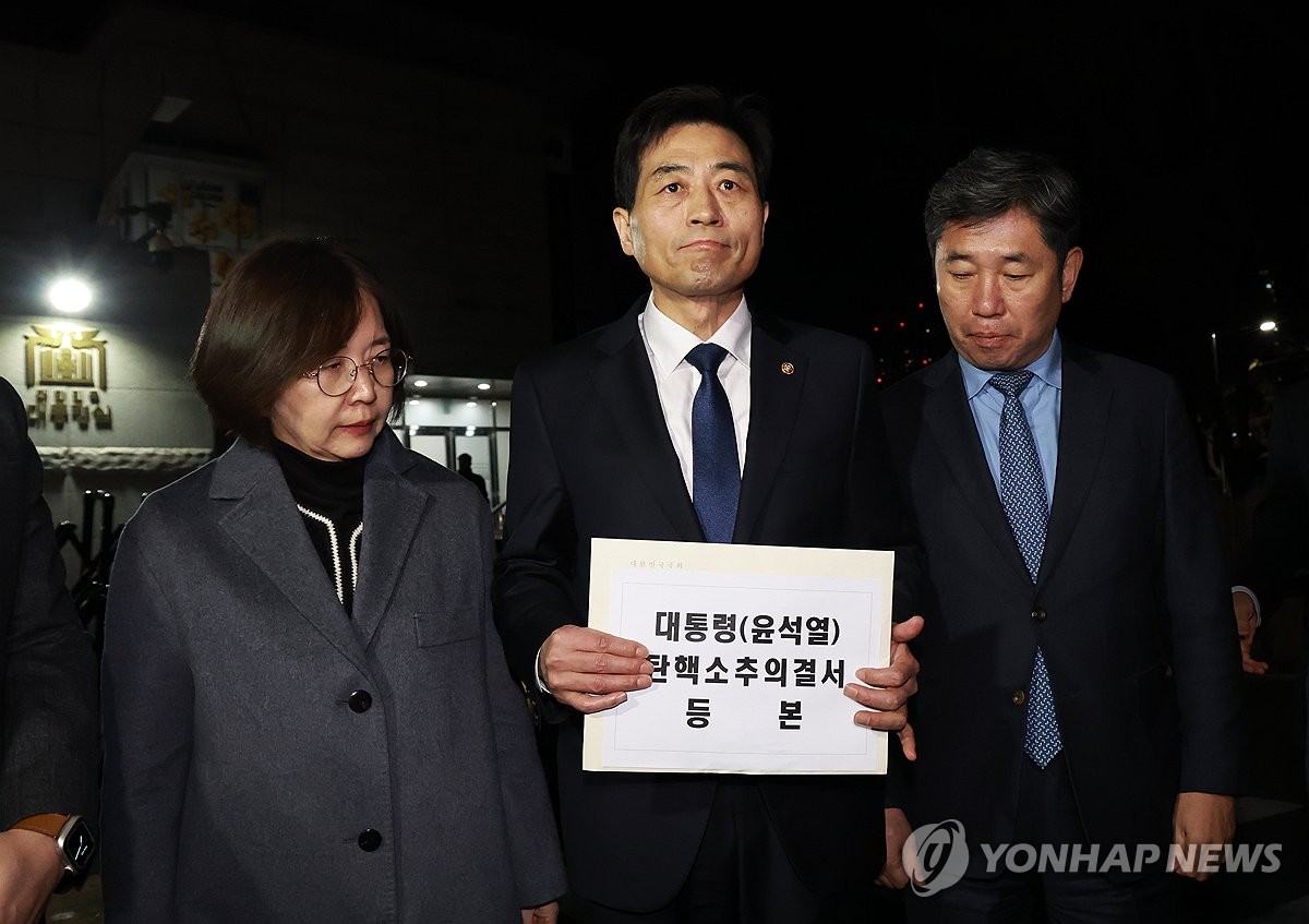 (Yoon Impeachment) Yoon suspended from presidential duties after impeachment vote