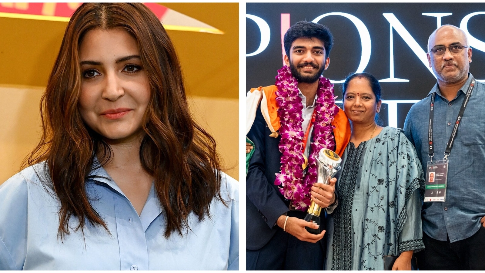 Anushka Sharma elogia al padre del campeón mundial de ajedrez D Gukesh, el Dr. Rajinikanth, mientras habla sobre el sacrificio
