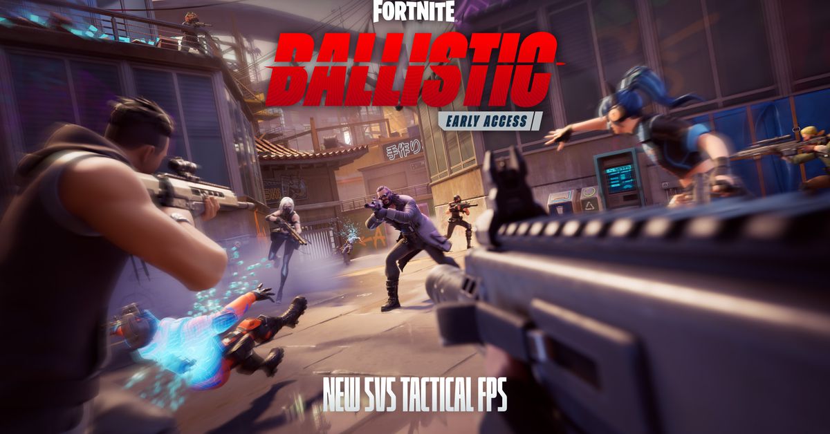 Promotional art for Fortnite’s Ballistic mode.