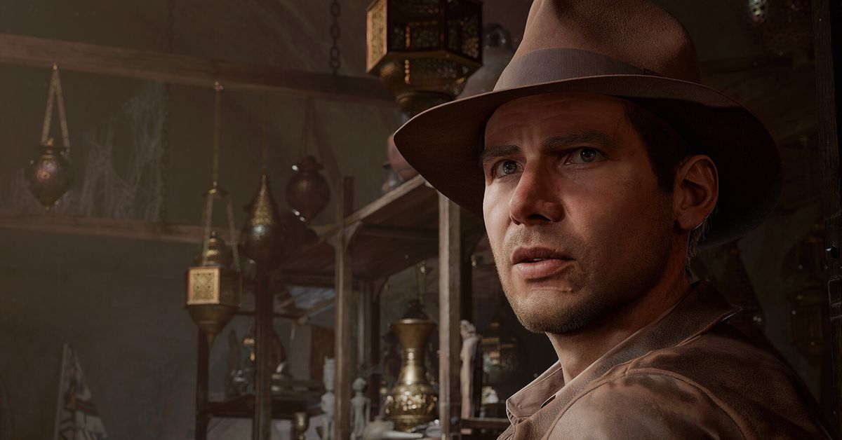 A screenshot from Indiana Jones and the Great Circle.