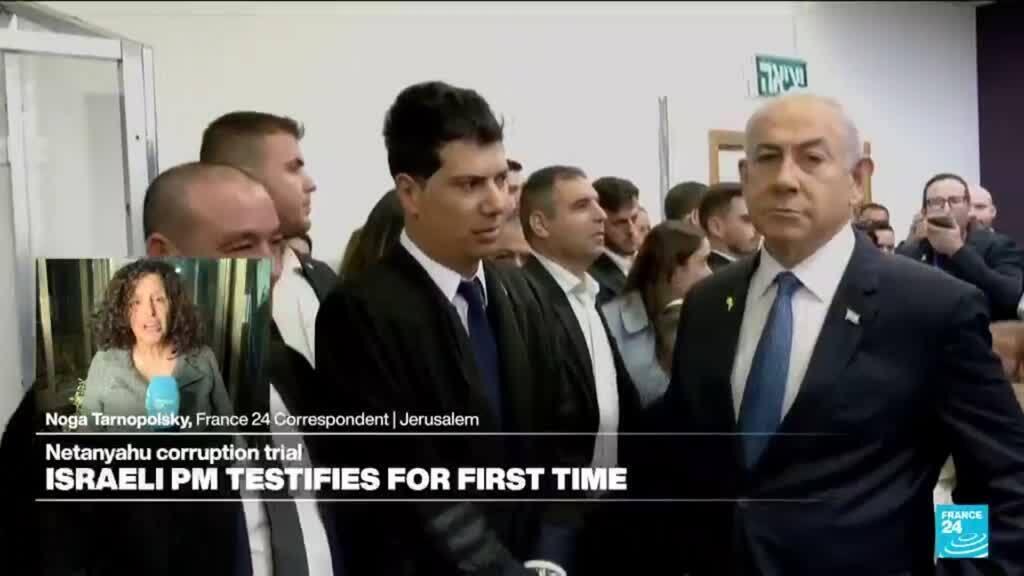 El primer ministro israelí Netanyahu testifica en un juicio por corrupción
