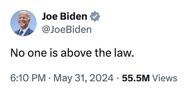 Biden revirtió sus promesas pasadas de no utilizar los poderes extraordinarios de la presidencia en beneficio de sus familiares