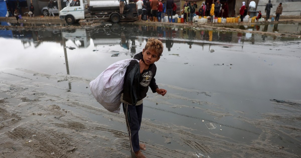 Este invierno, no hay bendiciones ni bondad en Gaza
