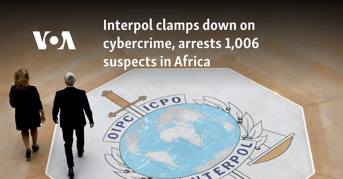 Interpol toma medidas drásticas contra el cibercrimen y arresta a 1.006 sospechosos en África
