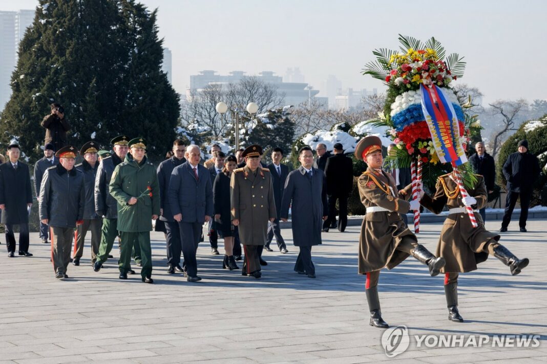 Russia's defense chief departs Pyongyang after two-day visit: KCNA