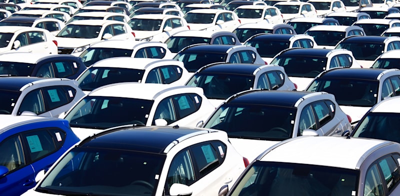 New cars at Haifa Port  credit: Shutterstock