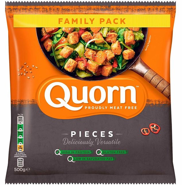 La pérdida de valor de Quorn ha disminuido £16,5 millones después de mover dos millones de kilos menos en una caída del 9,5%.